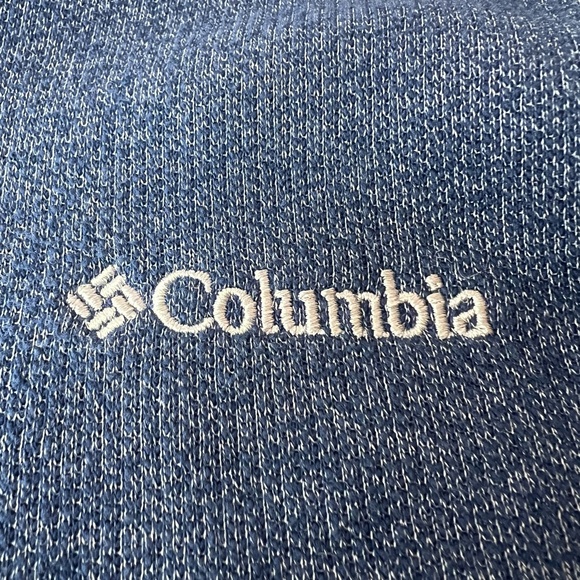 Columbia Men's Sz L Great‎ Hart Mountain III Half Zip Pullover Blue - Picture 8 of 11